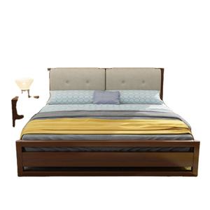 Lit en bois classique pour chambre à coucher, idéal pour enfants ou adultes - Product Image 1