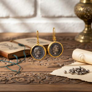 Medallion <b>Dangle</b> Design <b>Earring</b> Vintage Style <b>Earring</b> Turkish Wholesale Handmade 925 Sterling Silver Jewellery - Product Image 3