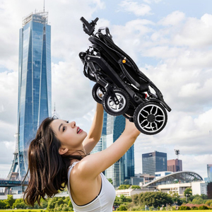 KSM-607P China Carbon Fiber Wheelchair Manufacturer with Detachable Footrests and 20AH Long-Lasting Battery for Rehabilitation - Product Image 5