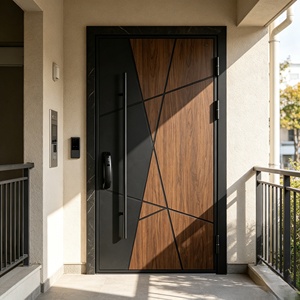 Portes de sécurité extérieures antivol en acier inoxydable de style moderne pour usage résidentiel et commercial - Product Image 4