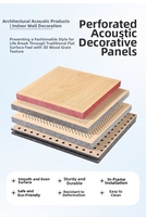 Panneaux acoustiques de studio et de salle de conférence, variés, ignifuges, en placage de bois, pour substrats multiples