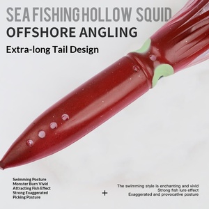 Señuelos <span class=keywords><strong>de</strong></span> pesca marina huecos <span class=keywords><strong>de</strong></span> acero inoxidable Yousya para lubina, con anzuelos, cebo blando, 31 cm <span class=keywords><strong>de</strong></span> largo, 67 g - Product Image 3