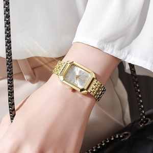 Nuevo Reloj Cuadrado Retro para Mujer, Cristal de Zafiro, Correa Acrílica, Reloj de Cuarzo, Estilo Vintage, Simple, Ligero y de Lujo, para Estudiantes, 37 mm - Product Image 3