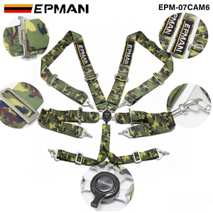 Arnés de Seguridad de 6 Puntos EPMAN, Cinturón de Seguridad de Nailon de 3 Pulgadas con Cierre Rápido Camlock para Automóviles Universales, Conducción Deportiva y Competición EPM-07CAM6 - Product Image 2