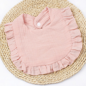 Babero para Bebés con Volantes Florales, Toalla de Saliva para Bebés, Paño de Algodón Suave para Recién Nacidos, Niños Pequeños, Baberos Nuevos - Product Image 6