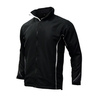 Vêtements de sport d'hiver en gros, impression par sublimation, polymère noir, design personnalisé, vestes d'extérieur pour hommes, grande taille, coupe-vent