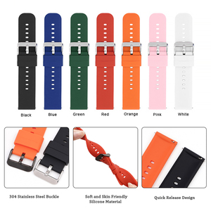 Bracelet de montre de 20mm pour Omega <span class=keywords><strong>Swatch</strong></span> Moonswatch <span class=keywords><strong>Femmes</strong></span> Hommes Bracelets de montre de remplacement en silicone souple à dégagement rapide pour le sport - Product Image 3