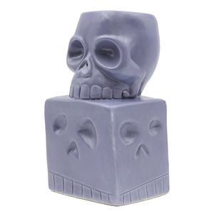 סיטונאי מותאם אישית פורצלן יד פורצלן יד חביי קוקטייל זכוכית אפור קרמית שלד שלד פנים קוביות וראש tiki - Product Image 1