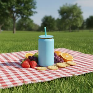 Tasse isotherme à double paroi en acier inoxydable de haute qualité, 16 oz (500 ml), revêtement poudré, isolation sous vide, sublimation, pour la bière - Product Image 1