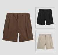 Shorts Homme Décontractés Coupe Slim Été 2024 Luxe Respirant Nylon Spandex Taille Haute Imprimé Uni Teint Logo Haute Qualité