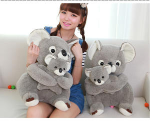 Gran oferta Unisex, Animal de peluche gris personalizado, <span class=keywords><strong>Koala</strong></span>, juguetes de peluche, lindo <span class=keywords><strong>Koala</strong></span> de peluche, mamá <span class=keywords><strong>y</strong></span> bebé, animales de peluche para niños, regalos - Product Image 4