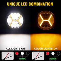 4.5 pouces X-Shape LED Pod travail lumière antibrouillard feux de conduite pour camion Jeep Wrangler SUV ATV UTV