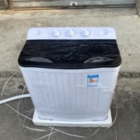 Lave-linge domestique à double cuve avec essorage manuel puissant et économie d'énergie