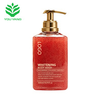 Gommage corporel exfoliant, étiquette personnalisée, gel douche personnalisé, gel douche à la nicotinamide, élimine les peaux mortes, blanchissant, hydratant