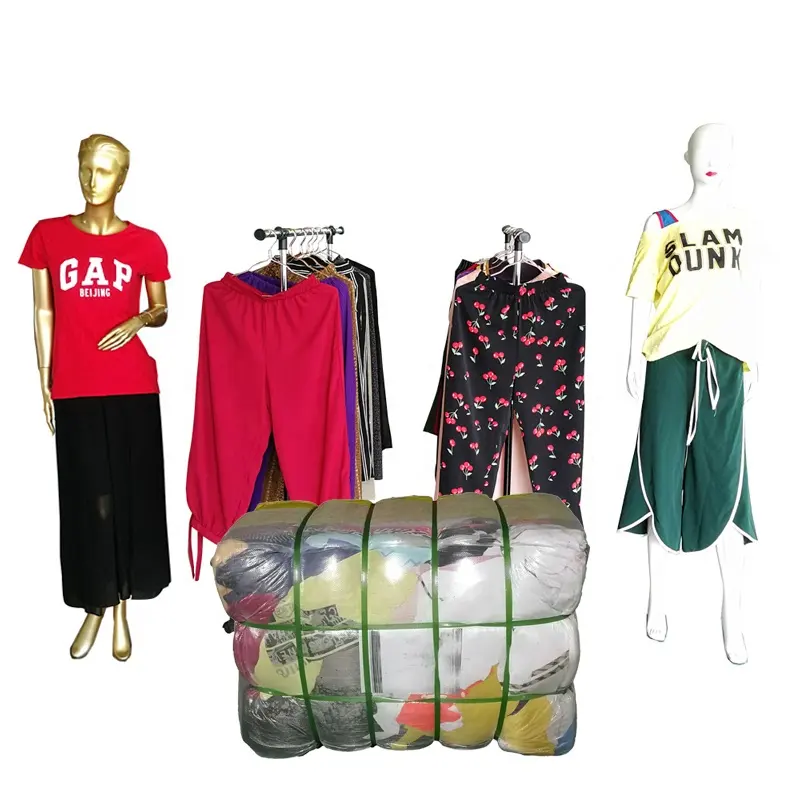 Ukay-falda de 100Kg, pantalón de segunda mano, ropa usada de verano, faldas de vestir de talla grande