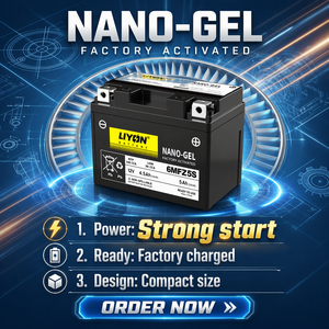 Nouvelle <span class=keywords><strong>batterie</strong></span> au plomb scellée en fibre super absorbante LIYON, garantie 1 an, <span class=keywords><strong>prix</strong></span> de gros compétitif, pièces de scooter pour l'exportation - Product Image 1