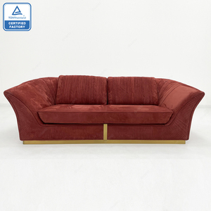 Juego de Muebles de Lujo para Sala de Estar de Hotel, Tapizado en Tela de Gamuza, de 1, 2, 3 y 4 Plazas, Colección DS-CHARISMA-01-GIORGIO, Directo de Fábrica - Product Image 1