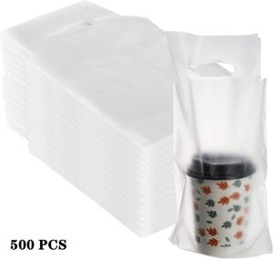 Bolsa de Plástico PE Personalizada para Vasos de Café, para Llevar y Entrega, para Envasado de Café y Jugos - Product Image 3