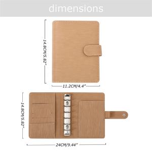 Hot New 7 Couleurs Big Saffiano Epi Leather Organizer Planner A7 Wallet Binder avec A7 Enveloppes, Insert & Dashboard Disponible - Product Image 4