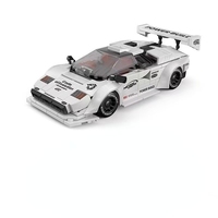 PB PB8845 2025 MOC Baru 1:32 Mobil Sport Mini ABS 338-Piece Puzzle Bongkar Pasang Mainan DIY Model Set Blok Bangunan Natal