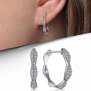 Orecchini a Cerchio Semplici per Donne, Accessori per Orecchie alla Moda per Uso Quotidiano - Product Image 1