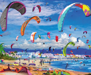 Cerf-volant <span class=keywords><strong>de</strong></span> 4 lignes pour sports d'été en extérieur, facile à piloter, pour activités <span class=keywords><strong>de</strong></span> <span class=keywords><strong>kitesurf</strong></span>, avec poignées, idéal pour les figures et les cascades. - Product Image 5