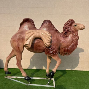 Patung Hewan Organik Realistis Ukuran Asli dari Resin Fiberglass untuk Taman Luar Ruangan, Patung Kambing dan Gorila Buatan Khusus Berukuran Besar - Product Image 4