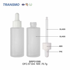 Flacon compte-gouttes en verre vide de 50 ml pour sérum et huile, idéal pour la croissance des cheveux et les soins de la peau, crème visage – Qualité supérieure du fabricant - Product Image 3