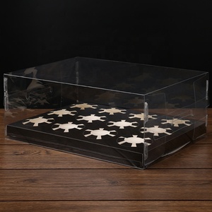 Wholesale Transparent Cupcake <b>Boxes</b> with Inserts Bakery <b>Boxes</b> to Fit 2 4 6 12 Cupcakes Muffins <b>Clear</b> Packaging <b>Boxes</b> - Product Image 6