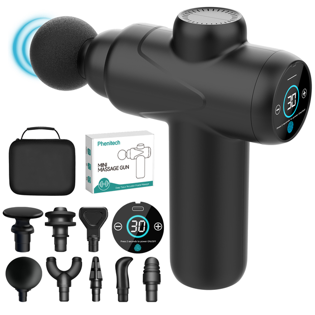 Nowcozy Massage Gun Mini, Portable Mini Massage Gun with 30 Speeds and Type-C Charging, Mini Muscle Massager Deep Tissue