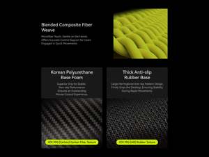 ใหม่ <span class=keywords><strong>ATK</strong></span> 99G Xsoft แผ่นรองเมาส์สำหรับเล่นเกมคุณภาพสูงแผ่นรองเมาส์สำหรับเล่นเกมที่สะดวกสบายยางกันลื่นคาร์บอนแผ่นรองเมาส์สำหรับเล่นเกม - Product Image 6