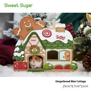 Peau de <span class=keywords><strong>hamster</strong></span> Aquascape multifonctionnelle de style sur le thème de Noël au design original - Product Image 3