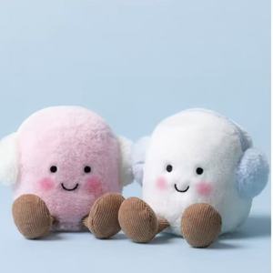 Thạch Catt 25th New Ear Cup Toastie Màu Hồng Và Trắng Marshmallows 9Cm PP Cotton Đầy Sang Trọng Với Rửa Sạch Kỹ Thuật - Product Image 1