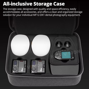 Kit de <span class=keywords><strong>Flash</strong></span> Macro Dental Godox MF12-DK1 MF12, <span class=keywords><strong>Flash</strong></span> TTL con Control Inalámbrico de 2.4 GHz para Sony A6400 A74 A7R5 ZV-E10 - Product Image 4