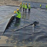 Revestimiento para Estanques de Acuicultura de Polietileno de Alta Densidad (HDPE) Anti-UV de 1 mm, Membrana Lisa DAM, Lámina de HDPE Duradera, Geomembrana