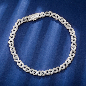 สร้อยคิวบาแบบอินฟินิตี้ 8 ลายใหม่ สไตล์ฮิปฮอป แฟชั่นสตรีท  เครื่องประดับอินเทอร์เน็ตเซเลบริตี้ สไตล์เดียวกับคนดัง  ขายส่ง - Product Image 2