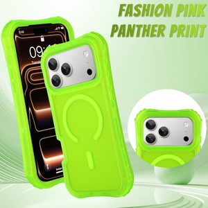 Funda Magnética 3 en 1 Senyork a Prueba de Golpes en Colores Neón para iPhone 11 12 13 14 15 16 17, Carcasa Trasera de Alta Calidad con Carga Inalámbrica - Product Image 2