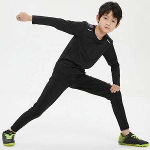 Ensemble de <span class=keywords><strong>Sport</strong></span> Homme Personnalisé en Gros : T-<span class=keywords><strong>Shirt</strong></span> de Compression Manches Longues Séchage Rapide, Survêtement de Fitness, Tenues de Gym et Yoga UA518 - Product Image 4