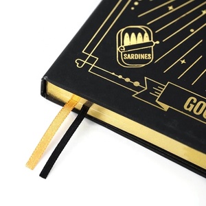 Alat tulis keras/sarung lembut <span class=keywords><strong>Notebook</strong></span> jurnal kertas peluru bertitik kucing hitam - Product Image 3