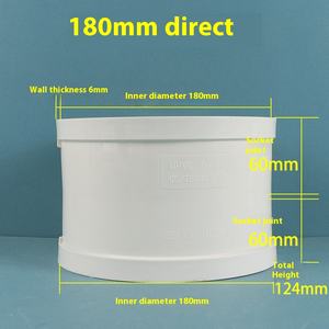 Shengye Direct 180mm coude en T réduisant Joint sortie d'air UPVC raccords de tuyauterie Surface lisse <span class=keywords><strong>clapet</strong></span> <span class=keywords><strong>anti</strong></span>-<span class=keywords><strong>retour</strong></span> <span class=keywords><strong>hotte</strong></span> tuyaux de fumée - Product Image 6