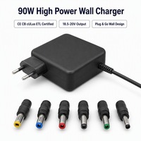 THEONE Chargeur mural universel pour ordinateur portable 90W GaN de haute qualité 19V 4.74A 100-240V Vente en gros Direct Usine