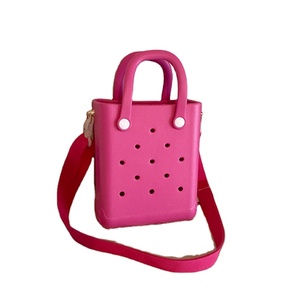 Waterproof EVA Silicone Handbag <strong>Punching</strong> Women's Tote <strong>Bags</strong> With Shoulder Strap for Women Hand Tote <strong>Bag</strong> Beach <strong>Bag</strong> - Product Image 1