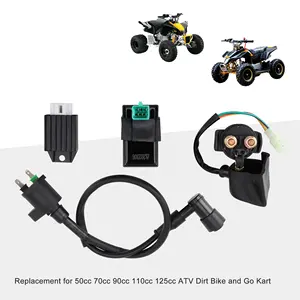 GOOFIT Ignition Coil CDI Box Solenoid Relay Voltage Regulator Replacement For 50cc 70cc 90cc 110cc 125cc ATV Dirt Bike Go Kart