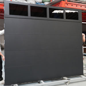 Portes de garage sectionnelles électriques automatiques en aluminium sur mesure, portes de garage en verre résistant aux ouragans - Product Image 2