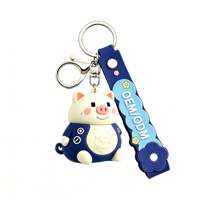 Porte-clés personnalisé en PVC 2D/3D imprimé UV avec un design d'anime, un personnage de dessin animé, une poupée 3D avec votre logo pour des cadeaux promotionnels légers
