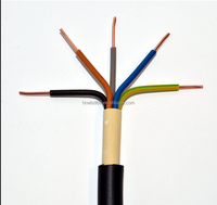 Câble d'alimentation Nym avec isolation et gaine en PVC, câble en cuivre 5 conducteurs de 10 mm²