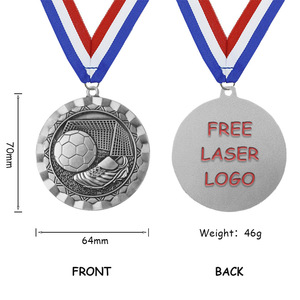 Medaglie di Calcio Anticate in Metallo Pressofuso per Eventi Sportivi, Premi di Onorificenza per Vincitori di Primo, Secondo e Terzo Posto - Disponibili all'Ingrosso - Product Image 5