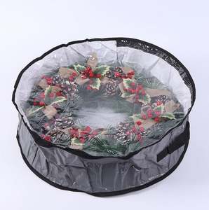 Wreath <b>Storage</b> Bags Christmas Garland <b>Storage</b> <b>Containers</b> with <b>Clear</b> Window - Product Image 6