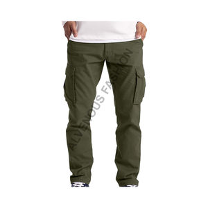 Pantalones Cargo Casuales Rectos para Hombre, con Bolsillos Laterales, 100% Algodón, Servicio OEM y Venta al Por Mayor - Product Image 1