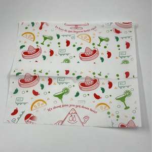 Papel de Embalaje de Papel Kraft Resistente al Aceite para Hamburguesas con Impresión de Logotipo Personalizado, Papel de Embalaje de Grado Alimenticio a Prueba de Grasa para Sándwiches - Product Image 5